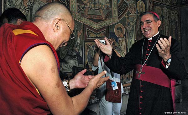 Dalai Lama Lluís Martinez Sistach / Eloy de Mateo