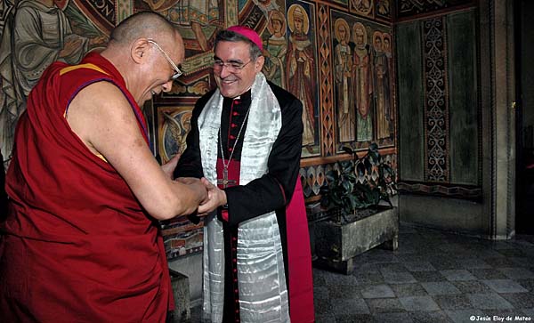 Dalai Lama Lluís Martinez Sistach / Eloy de Mateo