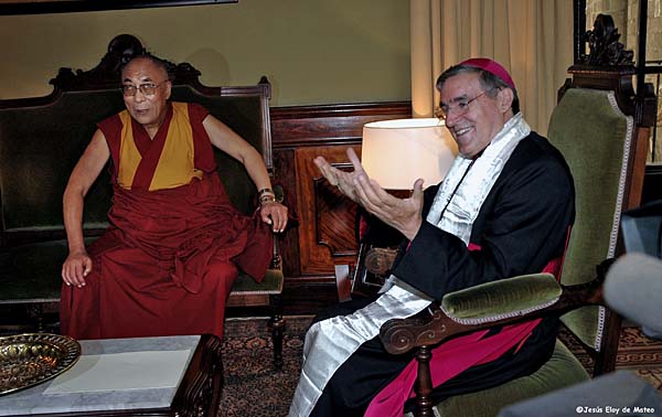 Dalai Lama Lluís Martinez Sistach / Eloy de Mateo