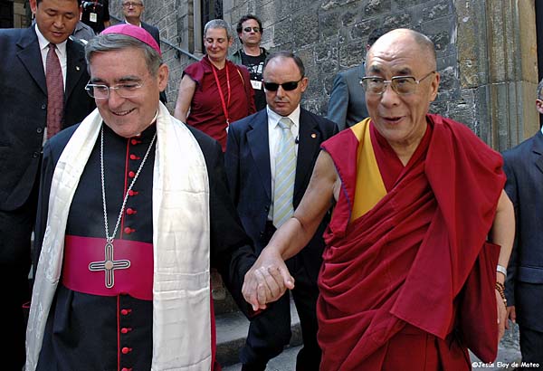 Dalai Lama Lluís Martinez Sistach / Eloy de Mateo