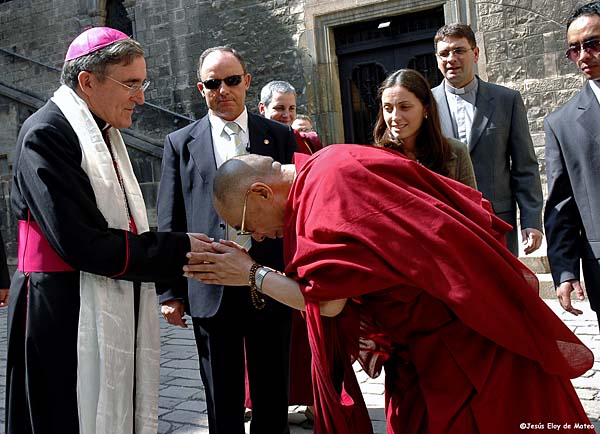 Dalai Lama Lluís Martinez Sistach / Eloy de Mateo