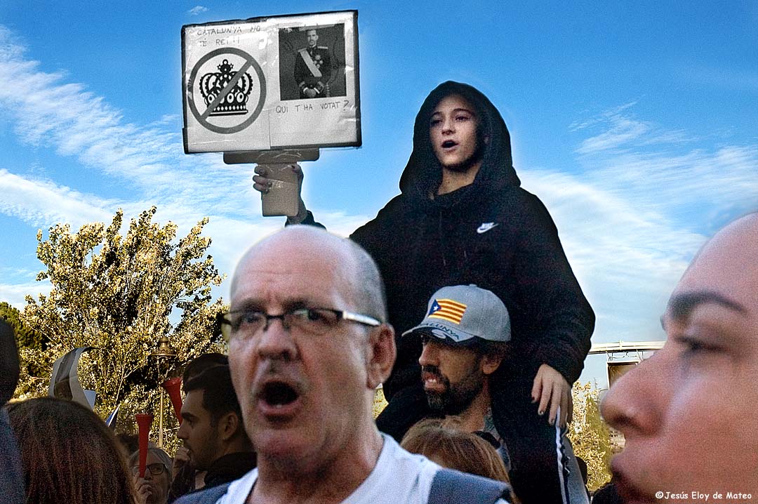 Protesta contra el Rey / Eloy de Mateo