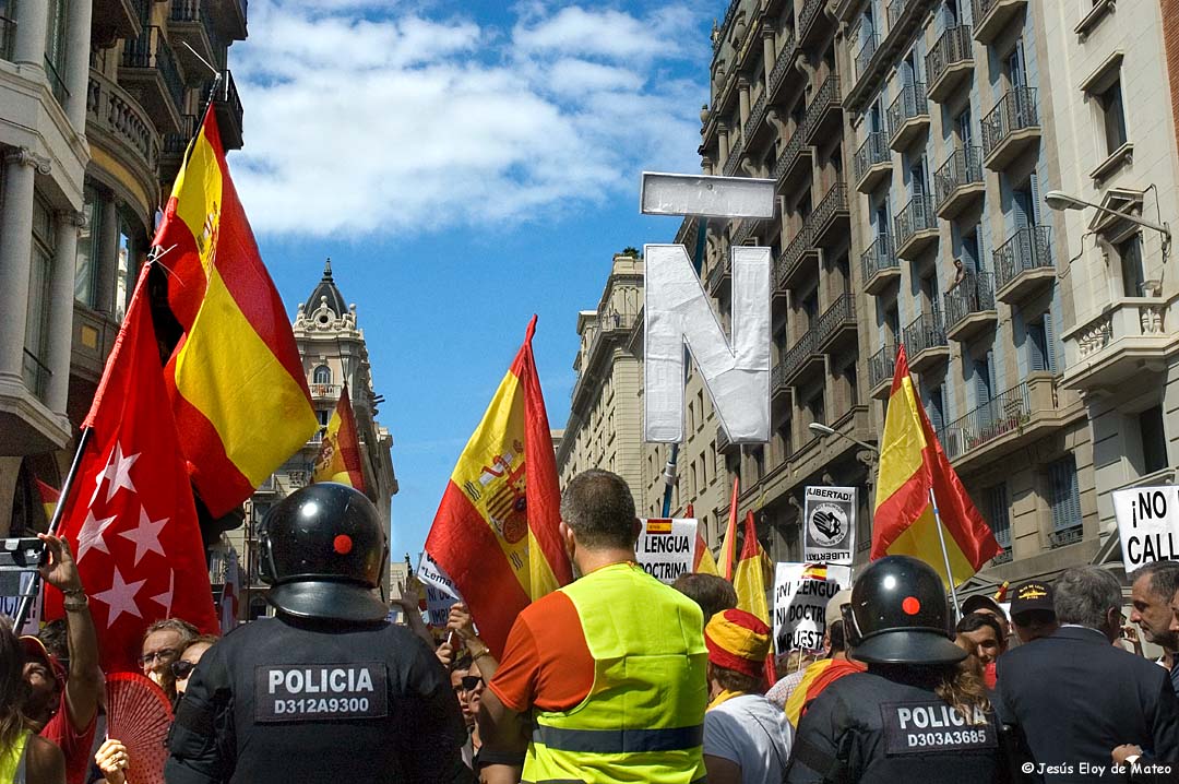 Manifestacion unionista Barcelona / Eloy de Mateo